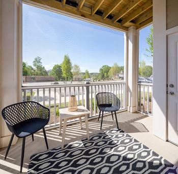 Large screened patios  balconies